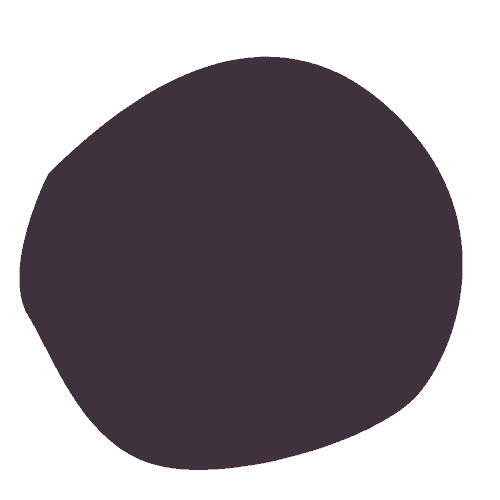 Asymmetrischer Kreis in der dunkellilanen Brandfarbe von Kraftfeld Mentoring